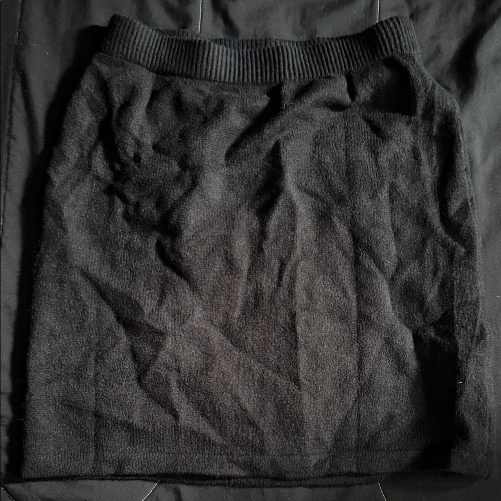 Black Knit Skirt